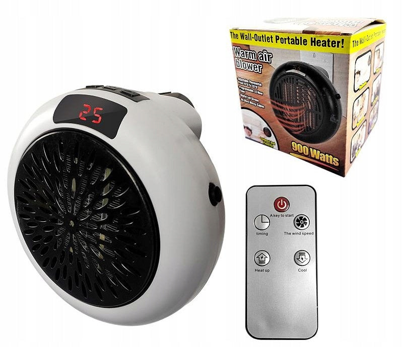 ELECTRIC CERAMIC WALL HEATER + REMOTE CONTROL