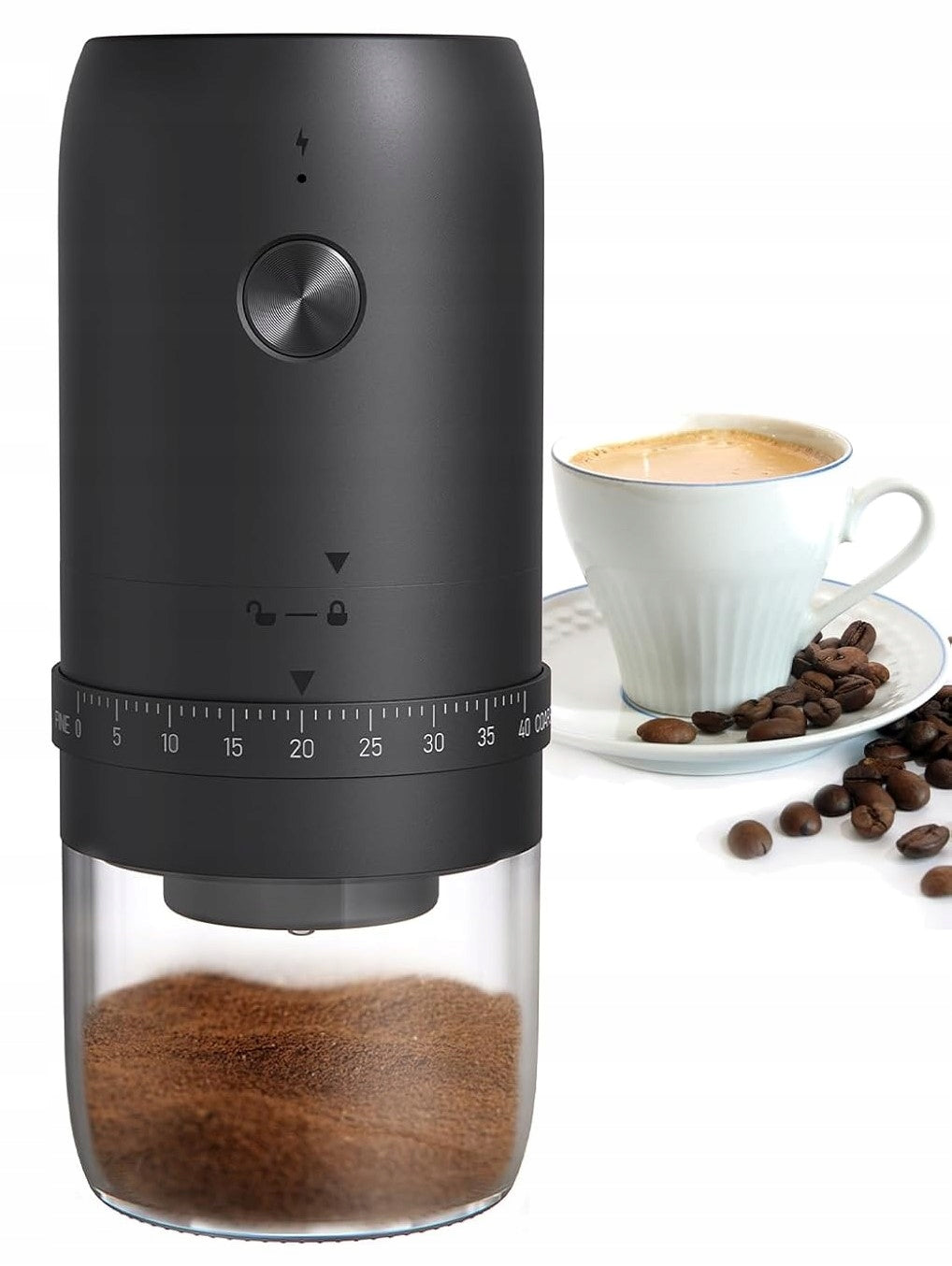 ELECTRIC CEREAL NUT COFFEE GRINDER GLOW POWERFUL CORDLESS USB Manufacturer code HOTUT 4803343