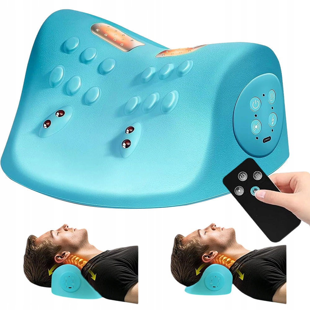 ELECTRIC CERVICAL SPINE MASSAGE DEVICE ERGONOMIC WITH REMOTE CONTROL
