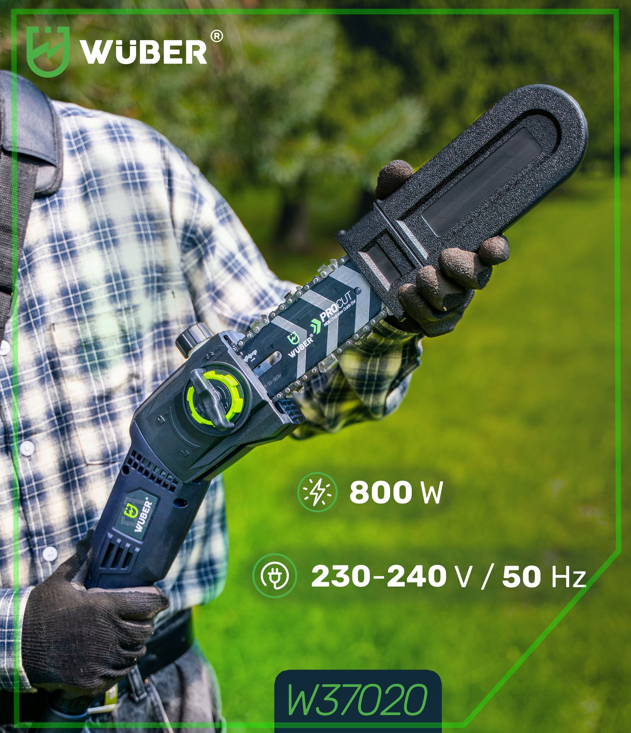 ELECTRIC CHAINSAW SAW ON TELESCOPIC BOOM STRONG WUBER Manufacturer code W37020 PIŁA ŁAŃCUCHOWA NA WYSIĘGNIKU WUBER