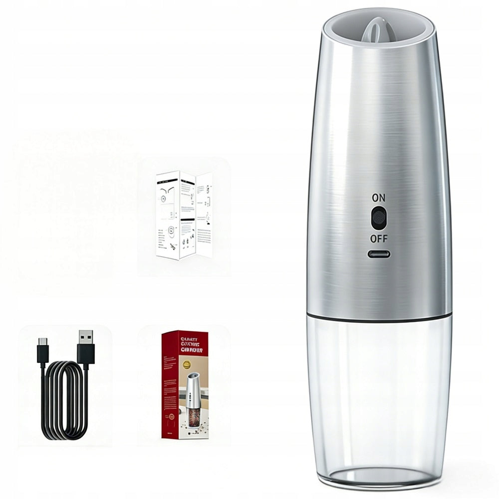 ELECTRIC CHARGING SALT AND PEPPER GRINDERS 2X 25W SPICE GRINDER