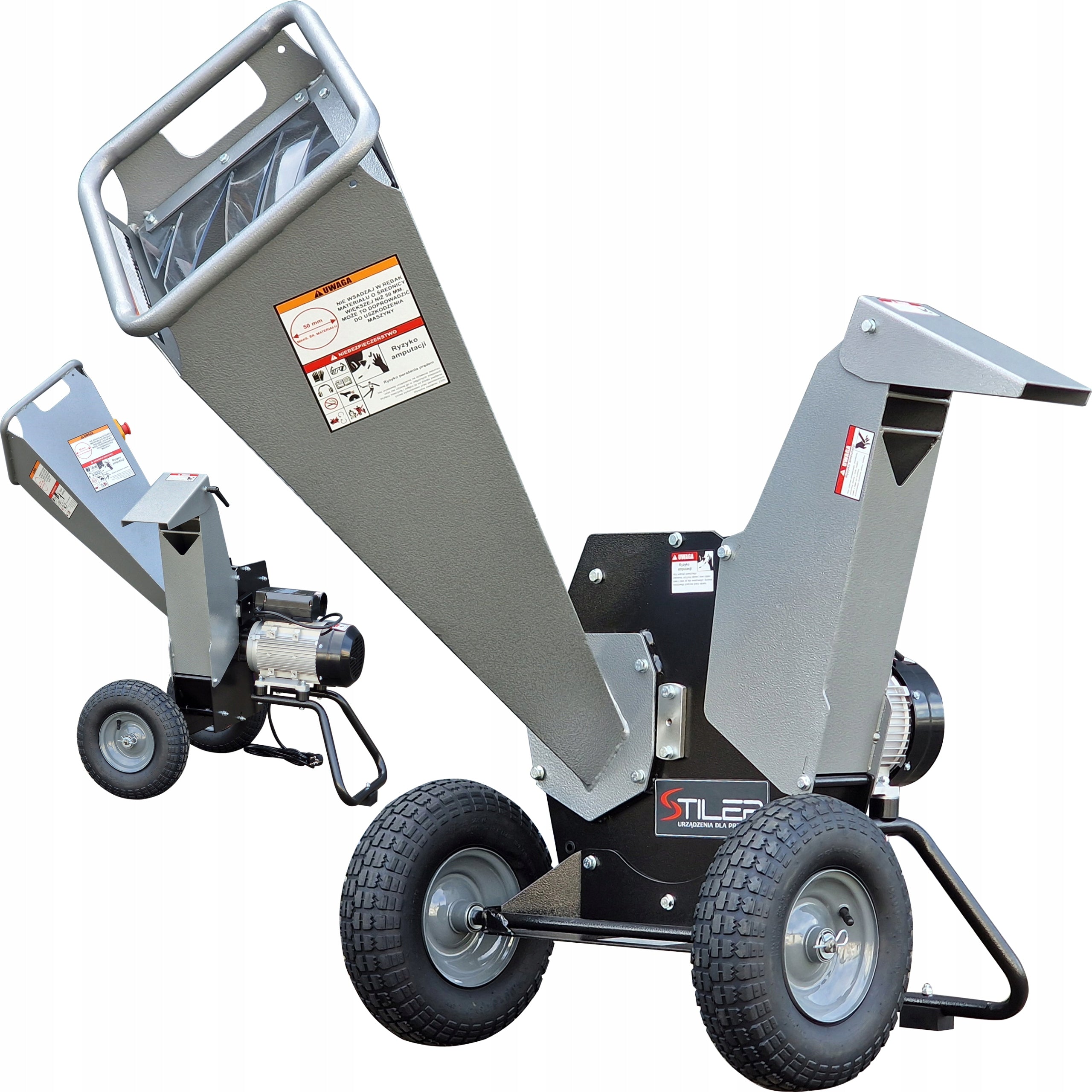 ELECTRIC CHIPPER 230V 2,5 kW SPLITTER SHREDDER FOR WOOD BRANCH STILER