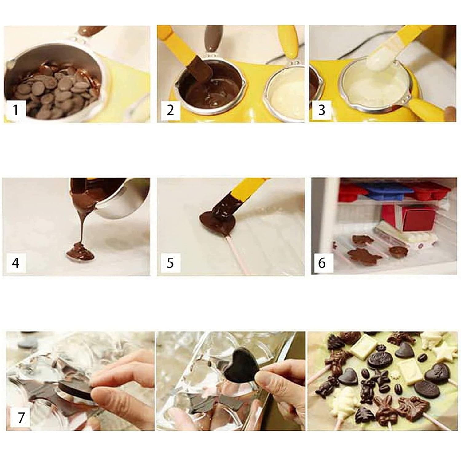 ELECTRIC CHOCOLATE CRUCIBLE ALUMINUM TEMPERATURE CONTROL Dominant color clear