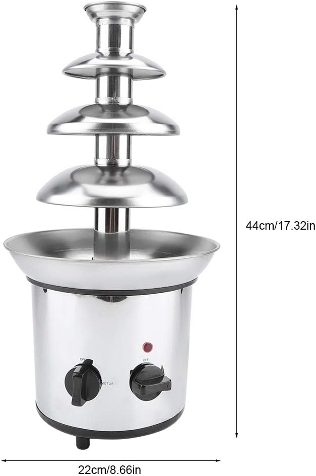 ELECTRIC CHOCOLATE FOUNTAIN 2000W 4 CASCADES STAINLESS STEEL Brand no brand