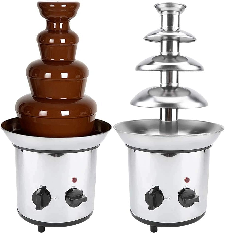 ELECTRIC CHOCOLATE FOUNTAIN 2000W 4 CASCADES STAINLESS STEEL