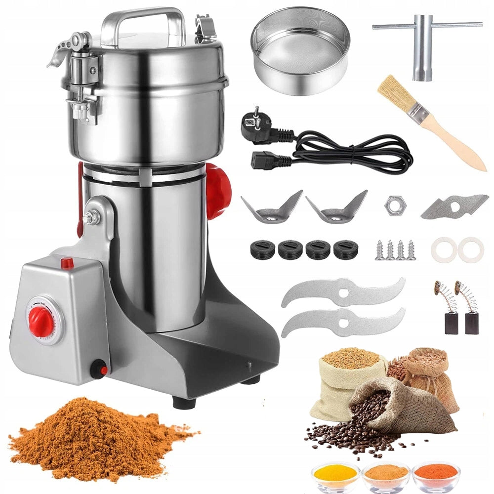 ELECTRIC COFFEE GRINDER NUT SEEDS CEREAL SPICE SHREDDER 800G