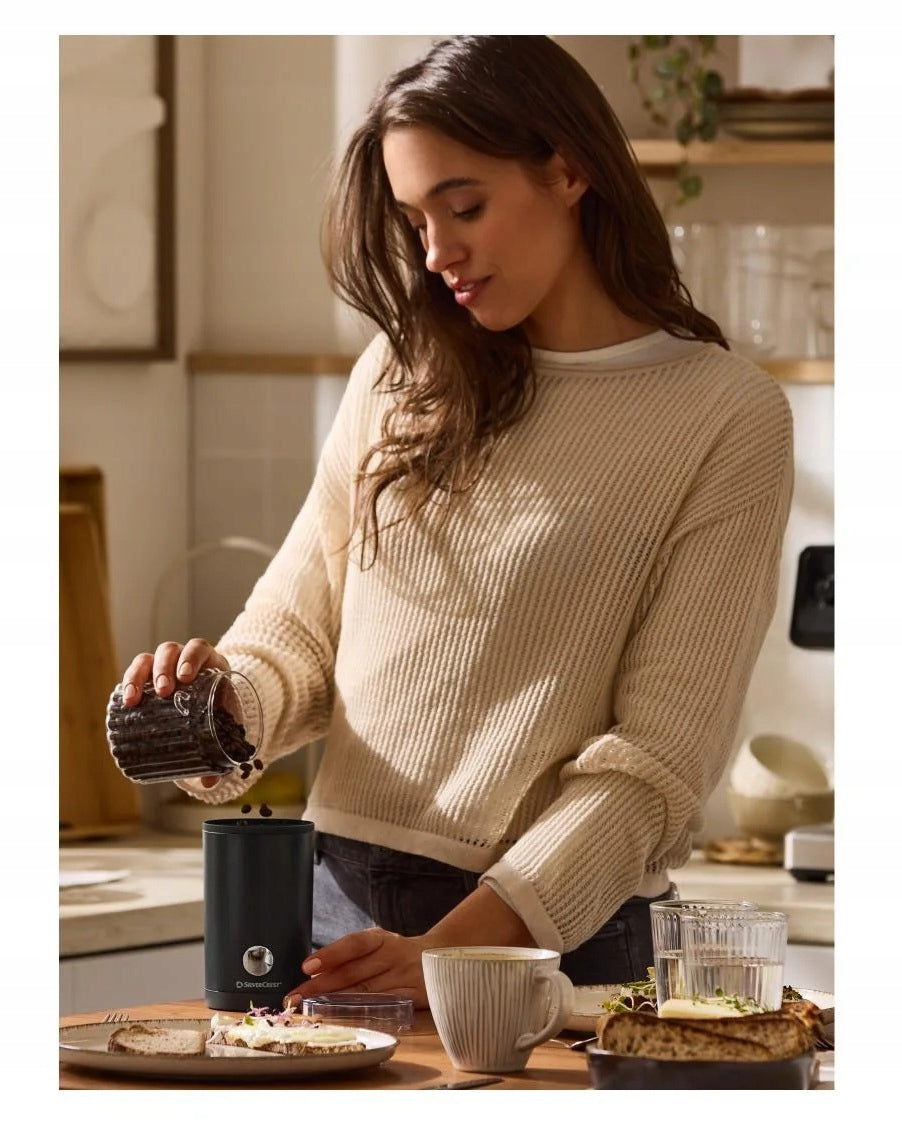 ELECTRIC COFFEE GRINDER SILVERCREST SKME 180 C2 180W BLACK Brand SilverCrest