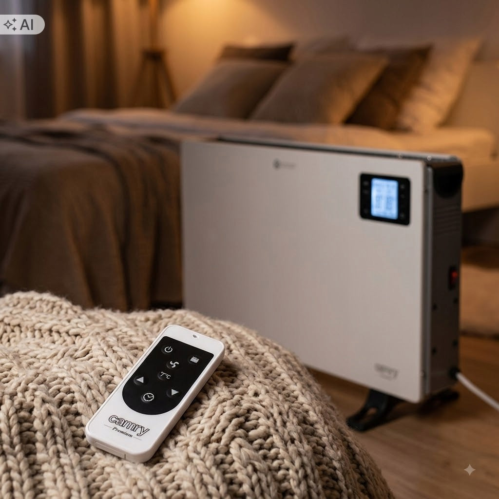 ELECTRIC CONVECTOR HEATER ENERGY SAVING THERMOSTAT 2000W WHITE LCD Manufacturer code CR 7739