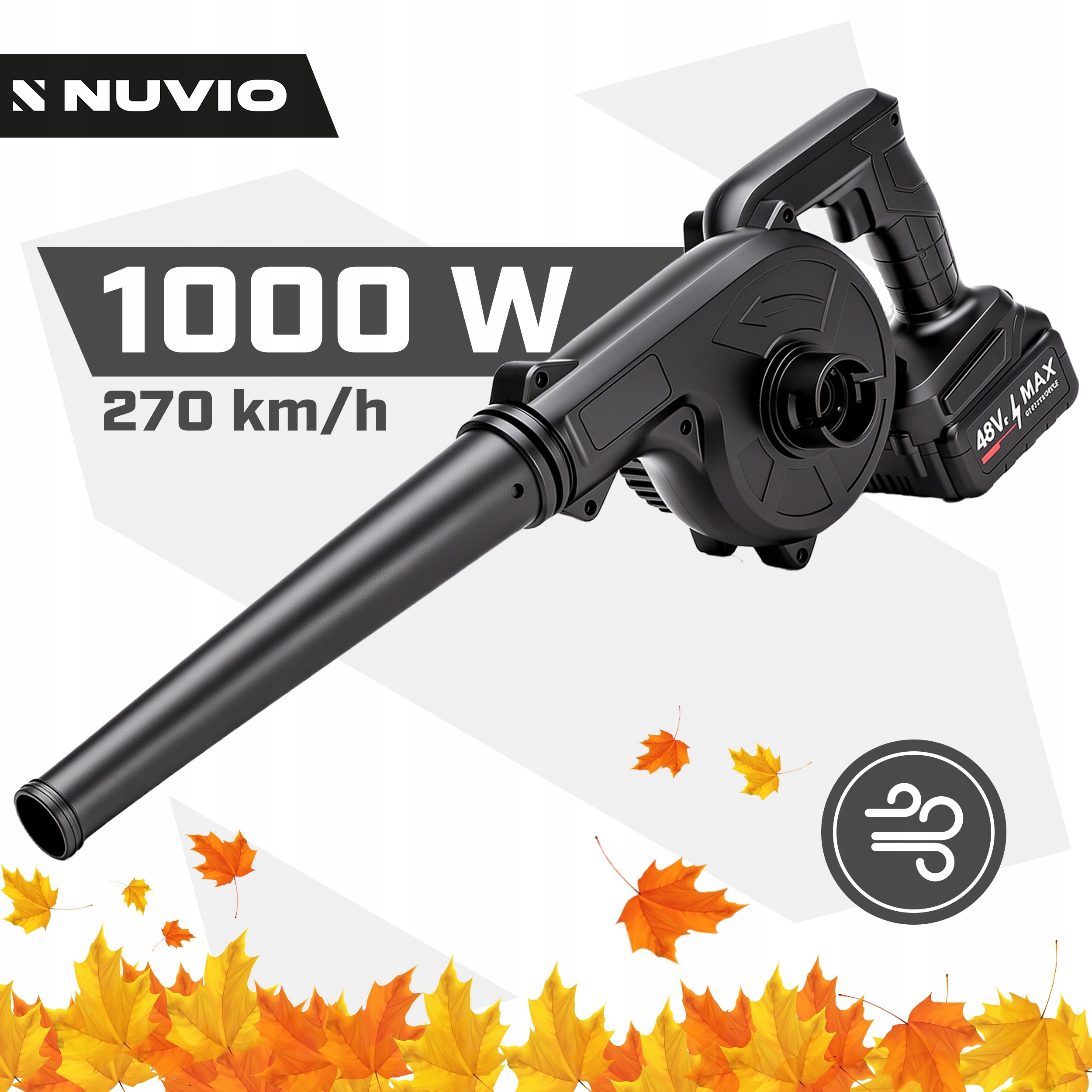 ELECTRIC CORDLESS GARDEN BLOWER FOR GRILL FIRING GRASS LEAVES Packaging status original