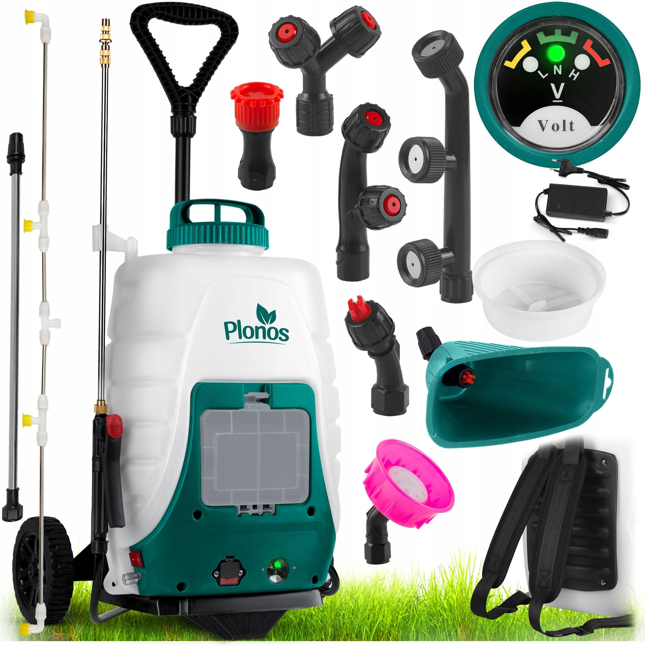 ELECTRIC CORDLESS GARDEN SPRAYER WITH BACKPACK CART 18L