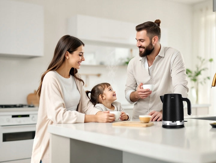 ELECTRIC CORDLESS KETTLE 1,7l BLACK ELDOM Packaging status original