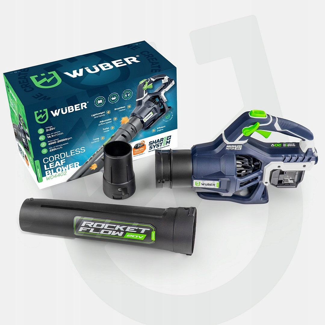ELECTRIC CORDLESS LEAF BLOWER 2x20V 40V TURBO 220km/h POWERFUL Packaging status original