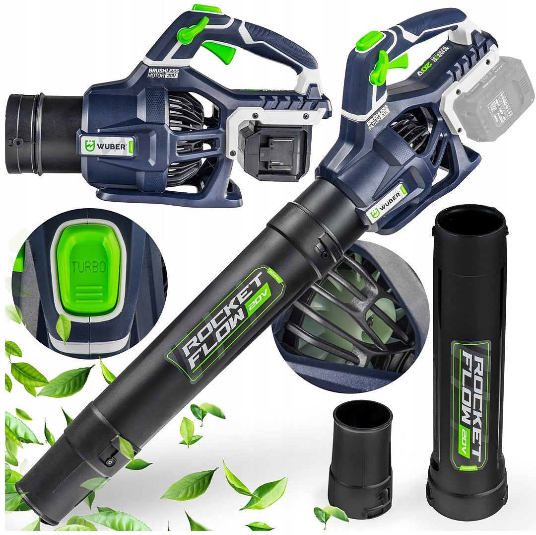 ELECTRIC CORDLESS LEAF BLOWER 2x20V 40V TURBO 220km/h POWERFUL
