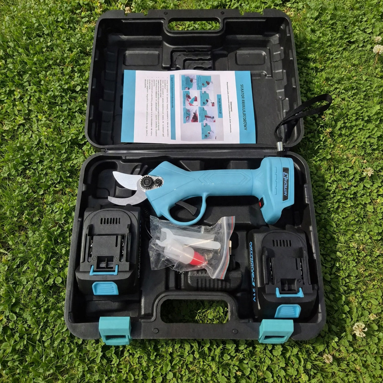 ELECTRIC CORDLESS PRUNER 900G STRONG FOR GARDEN BRANCH 2X BATTERIES Manufacturer code 451637593
