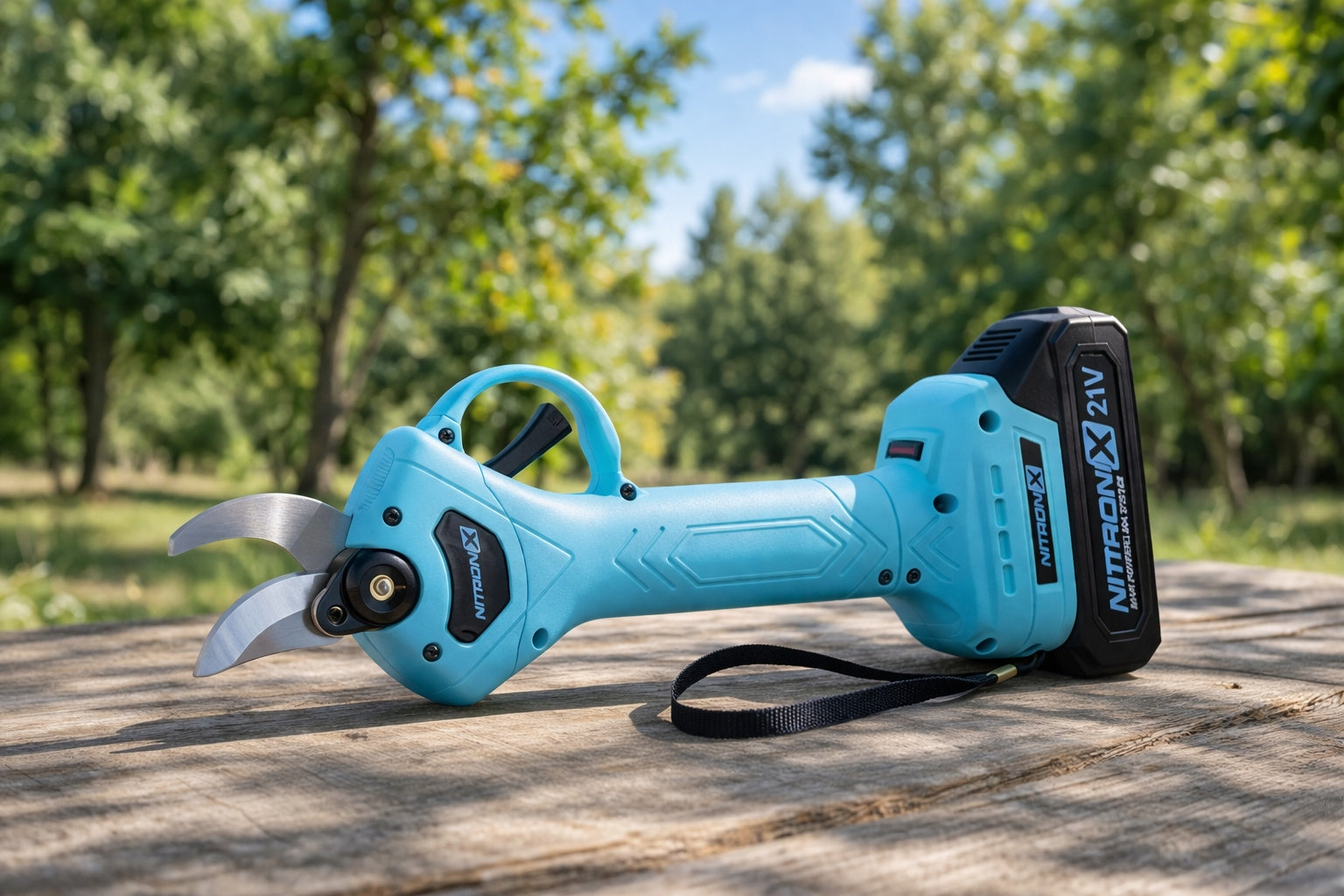 ELECTRIC CORDLESS PRUNER 900G STRONG FOR GARDEN BRANCH 2X BATTERIES Packaging status original