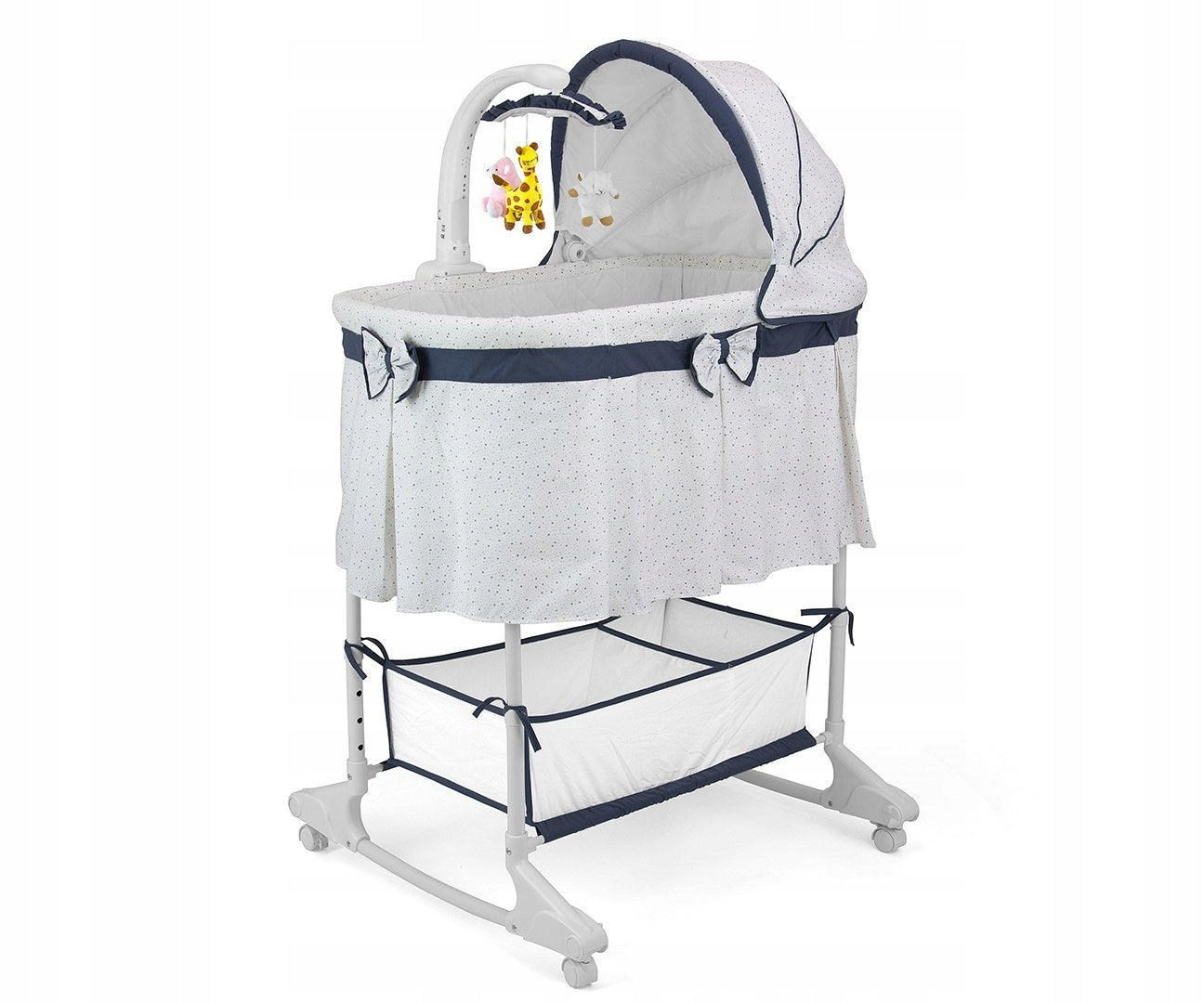 ELECTRIC CRADLE COT Pilot Carousel Lights Circles Mosquito Net