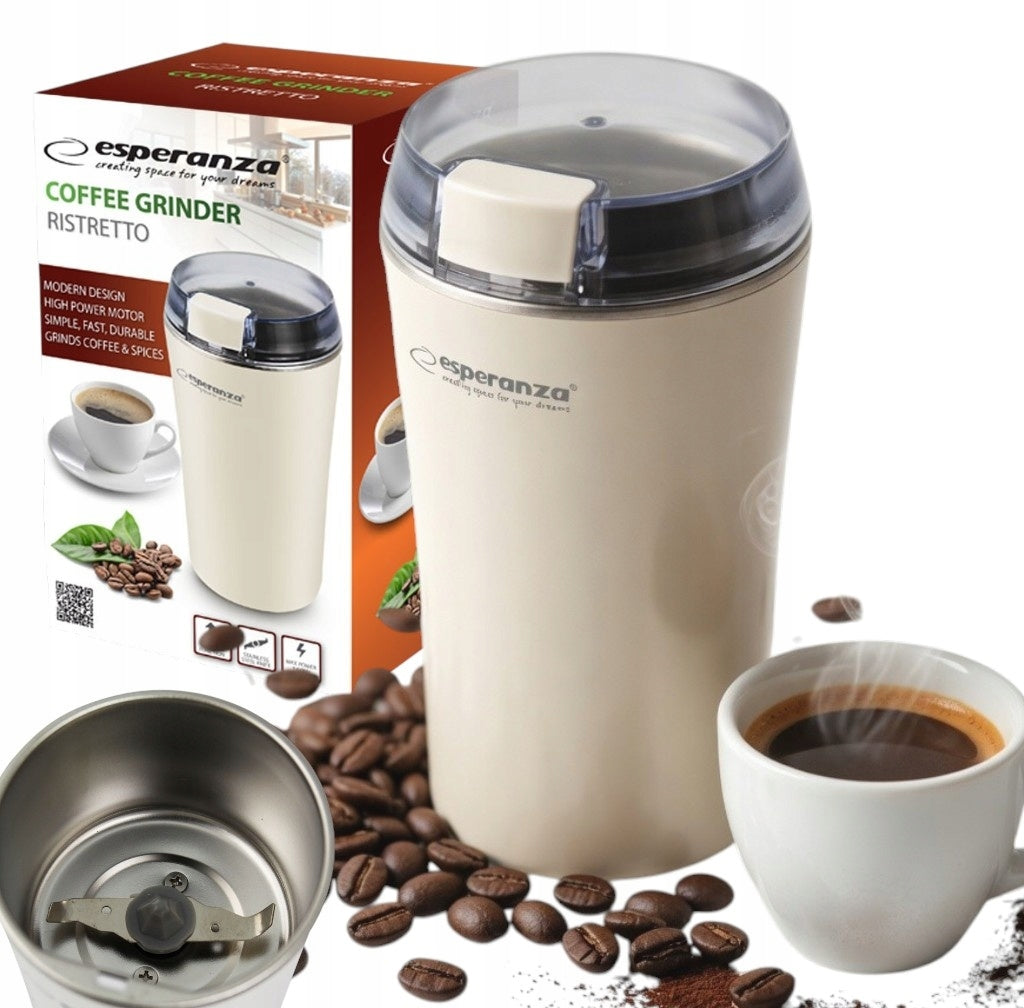 ELECTRIC Coffee Grinder 160W 70g Grains Spice Nuts Steel
