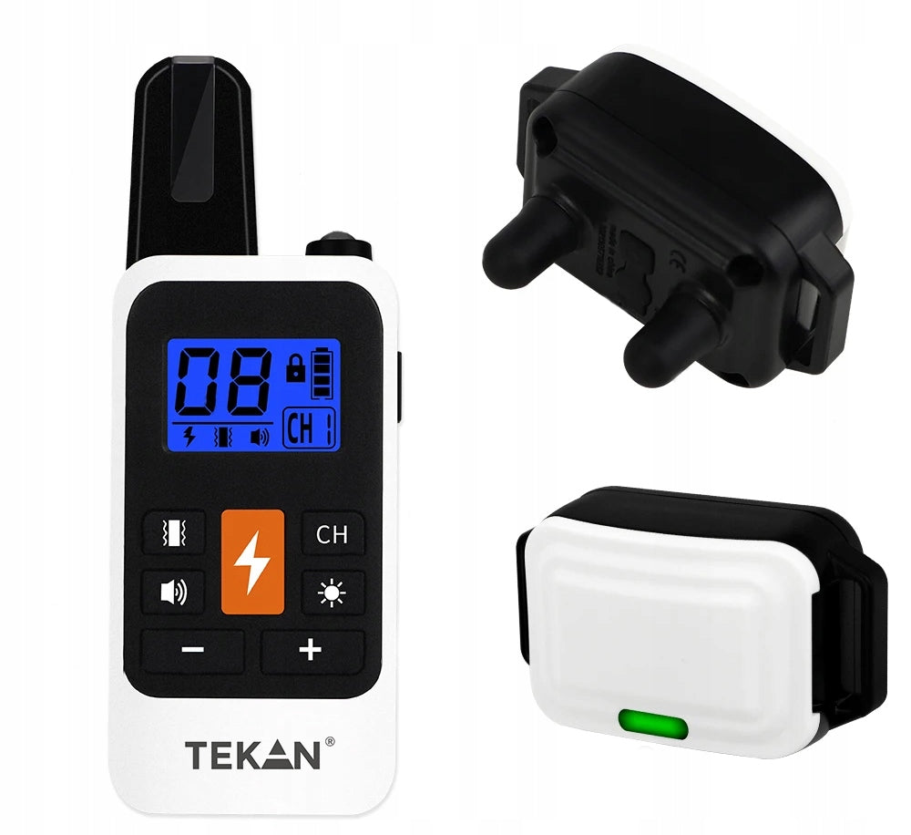 ELECTRIC DOG COLLAR FOR TWO DOGS TRAINING FOR TRAINING PILOT Manufacturer code OBROŻA TRENINGOWA TEKAN ZESTAW DLA 2 PSÓW