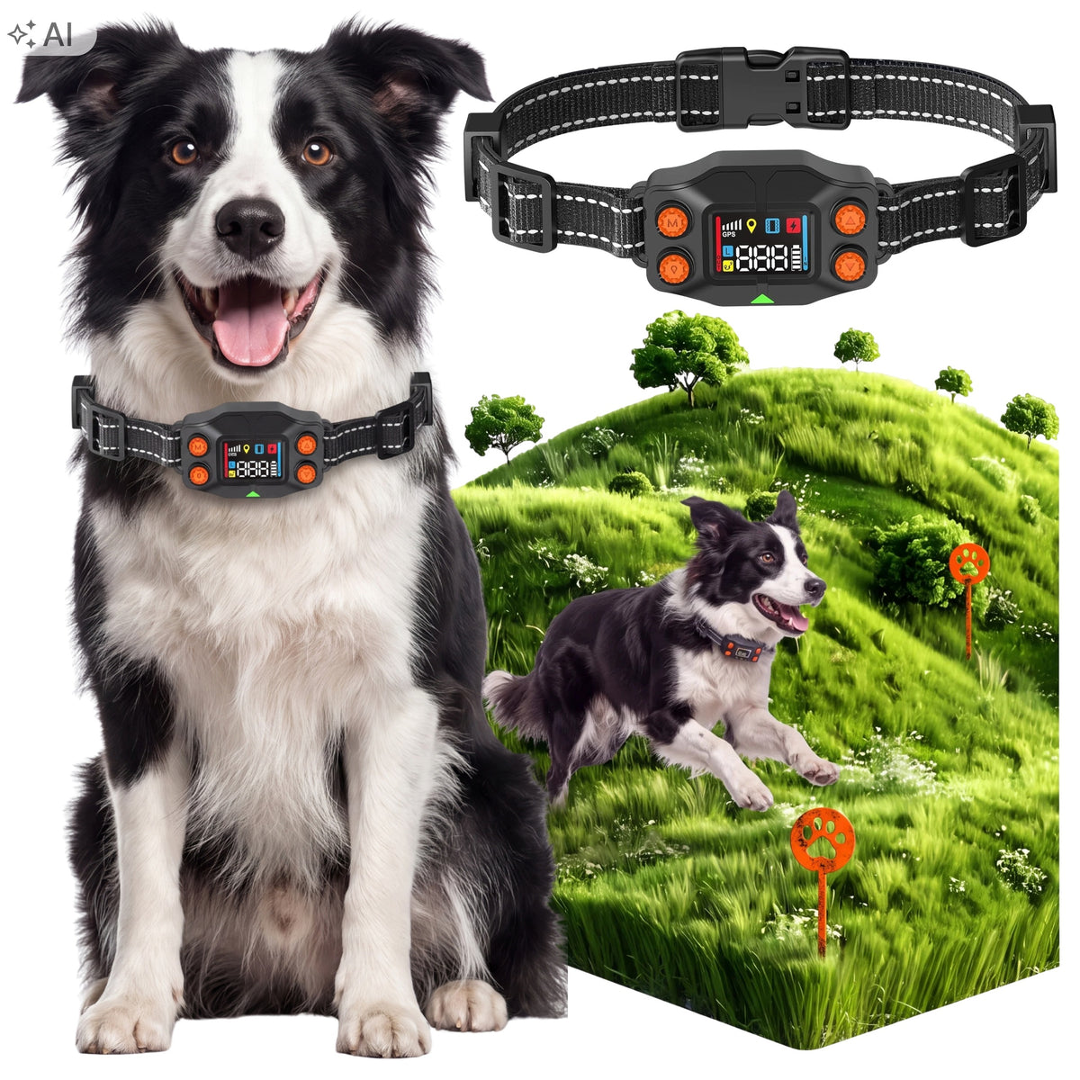 ELECTRIC DOG COLLAR TRAINING GPS TRAINER SHEPHERD WATERPROOF