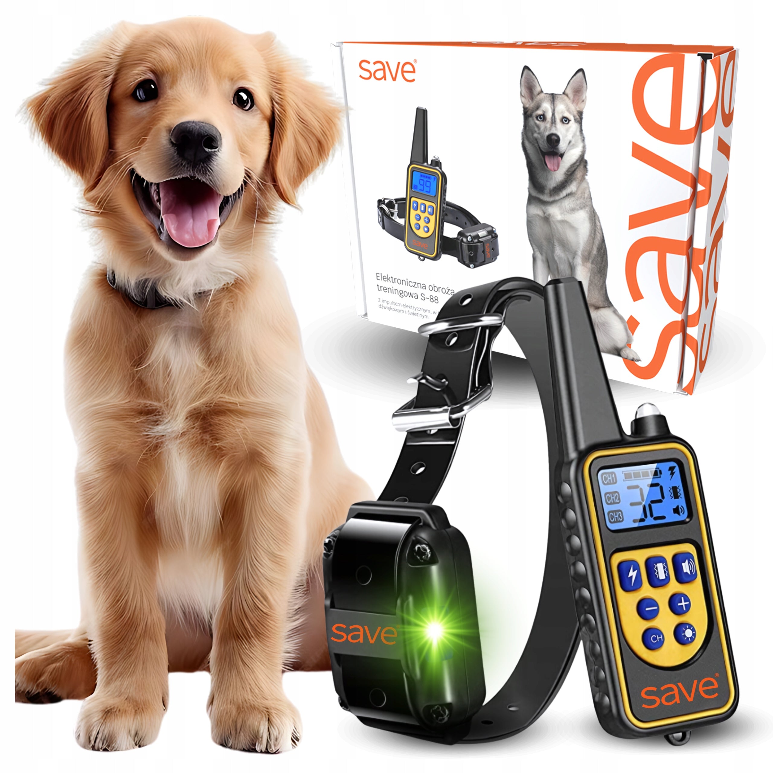 ELECTRIC DOG COLLAR TRAINING TRAINER COLLAR FOR LED TRAINING 800M