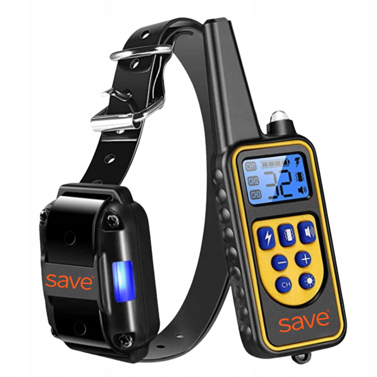 ELECTRIC DOG COLLAR TRAINING WATERPROOF 800M REMOTE CONTROL DOG TRAINER
