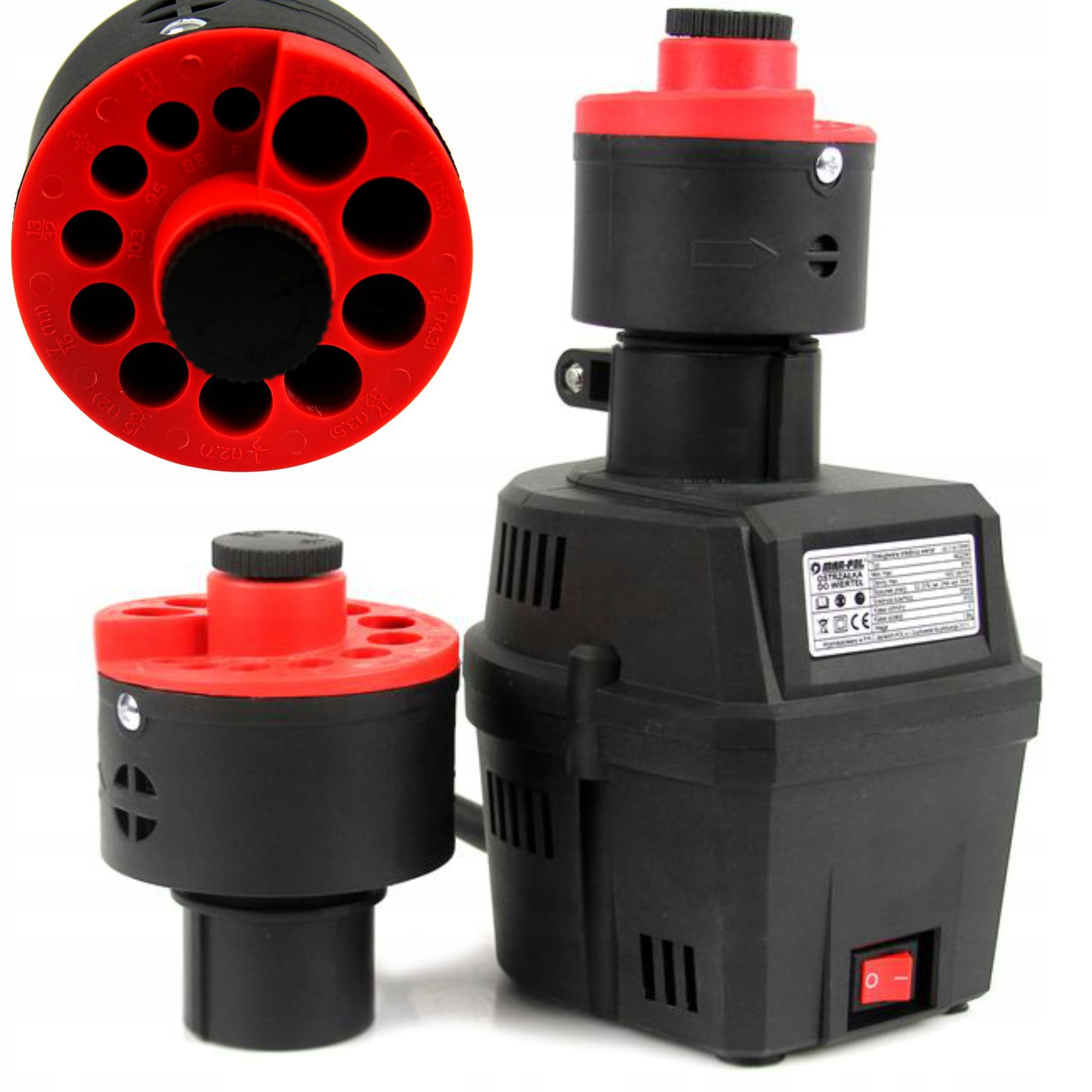 ELECTRIC DRILL SHARPENER TWO ADAPTERS 2x HEAD 3-16MM