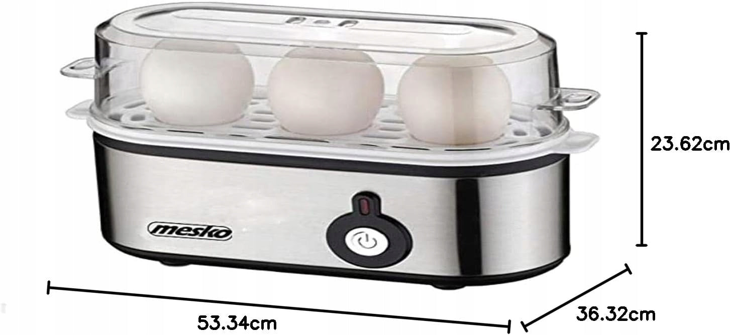 ELECTRIC EGG COOKER 3 EGGS 800W STAINLESS STEEL AUTO SHUT OFF EAN (GTIN) 5906663192258
