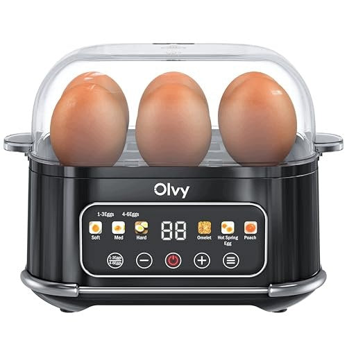 ELECTRIC EGG COOKER 6 EGGS TIMER LCD AUTOMATIC WASHING DISHWASHER Brand no brand