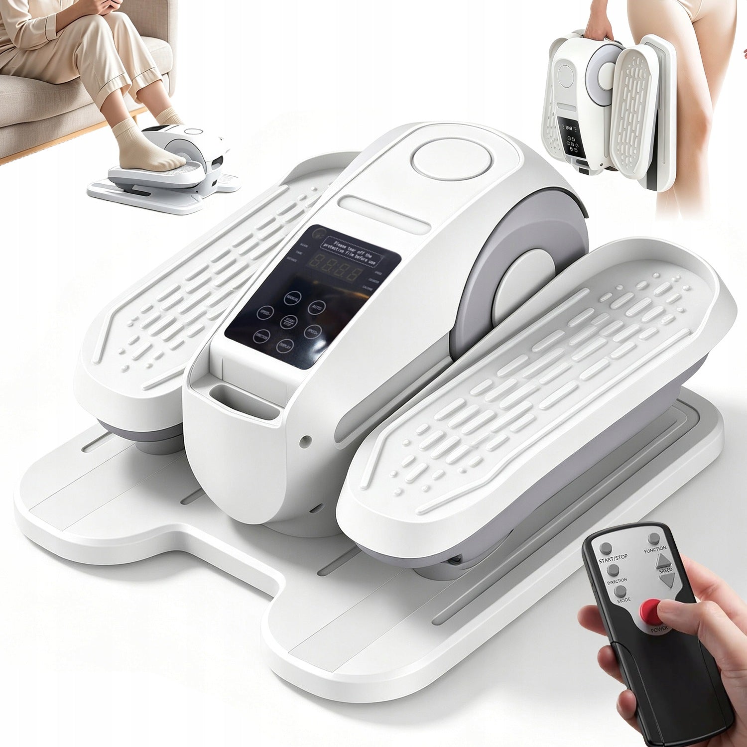 ELECTRIC ELLIPTICAL CROSS TRAINER MINI ELLIPTICAL TRAINER 2 MODES 12 SPEEDS GIFT