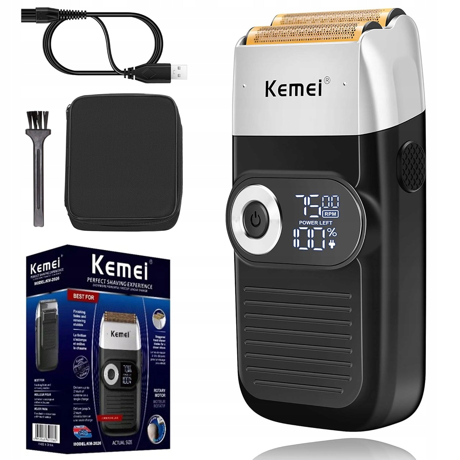 ELECTRIC FOIL SHAVER FOR MEN RAZOR WITH BALDNESS TRIMMER