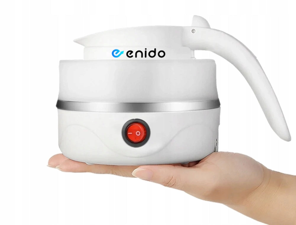 ELECTRIC FOLDING KETTLE SILICONE 0,6L 600W TRAVEL TOURIST Packaging status original