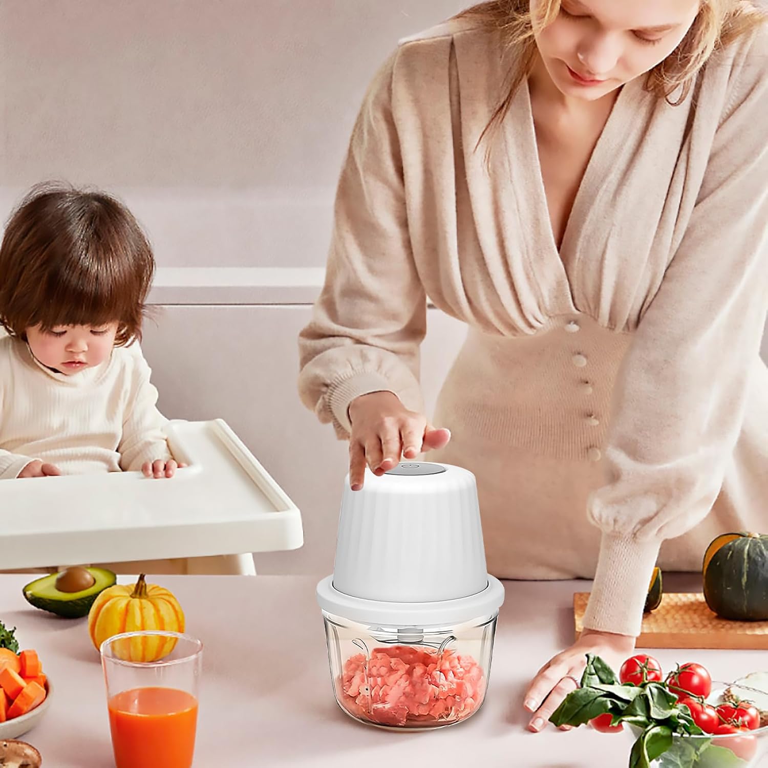 ELECTRIC FOOD VEGETABLE SHREDDER PORTABLE MULTIFUNCTIONAL