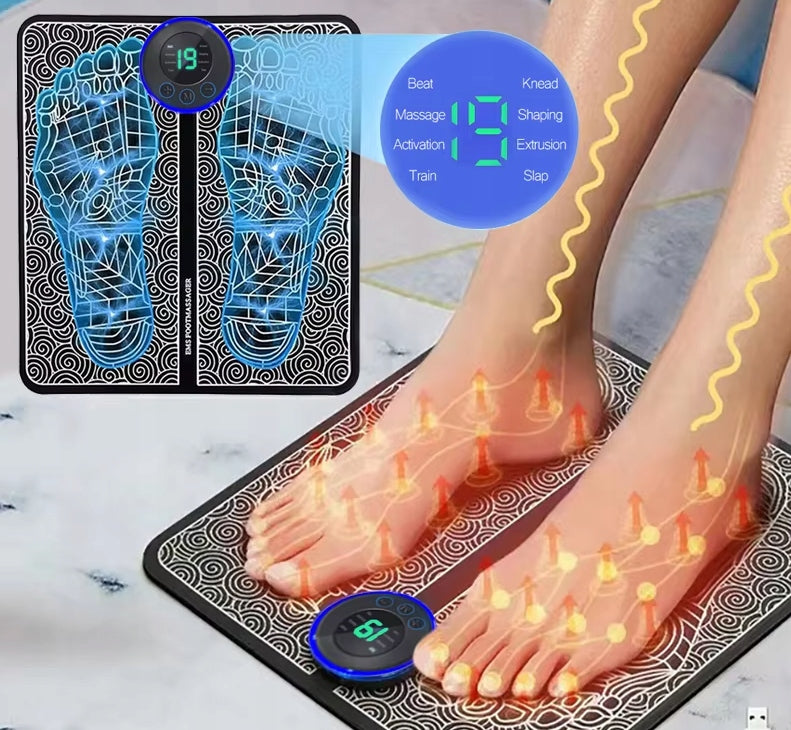 ELECTRIC FOOT MASSAGER 8 MODES, 19 LEVELS + 3IN1 CABLE FREEBIE EAN (GTIN) 5907385820122