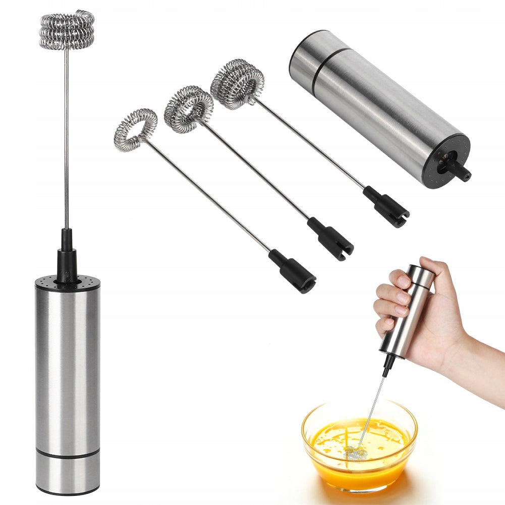 ELECTRIC FROTHER FOR MILK AND EGG WITH 2 MIXING HEADS 23x3 CM