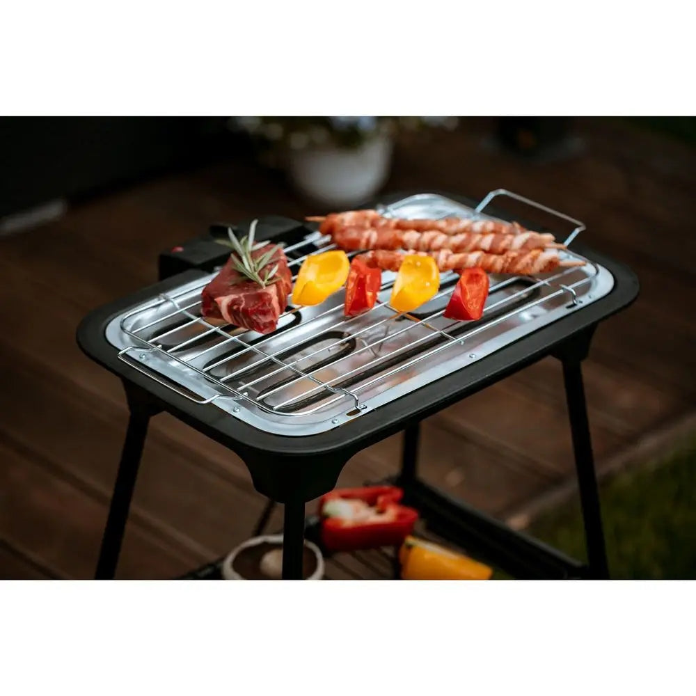 ELECTRIC GARDEN BALCONY STANDING TEMPERATURE CONTROL GRILL 2400W Dominant color black