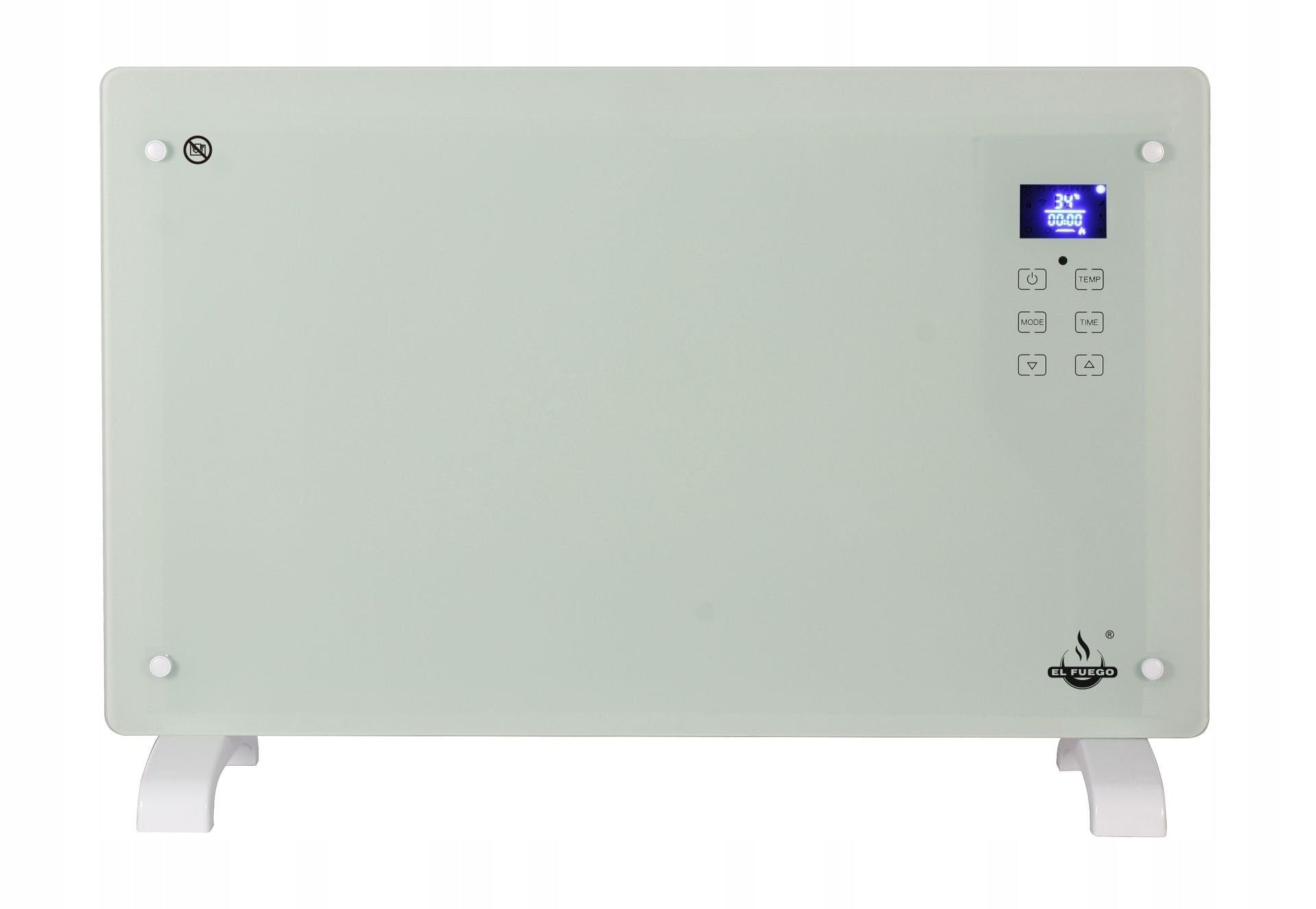 ELECTRIC GLASS HEATER WITH REMOTE CONTROL EL FUEGO CONVECTOR 2000W ! EAN (GTIN) 4250373204970