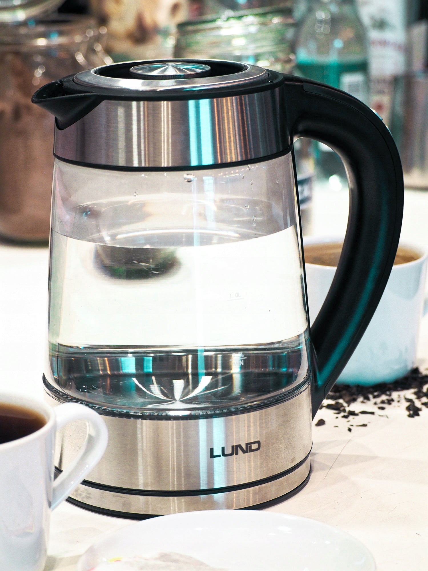 ELECTRIC GLASS KETTLE 1,7L WITH TEMPERATURE CONTROL WIRELESS LUND EAN (GTIN) 4006276847499