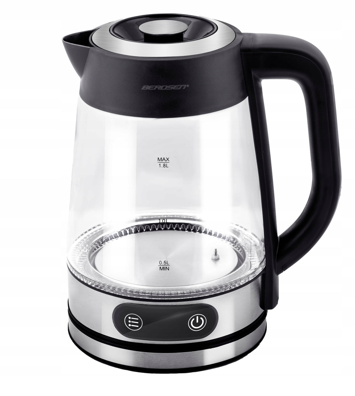 ELECTRIC GLASS KETTLE WITH TEMPERATURE CONTROL 2200W BERDSEN 1,8L Packaging status original