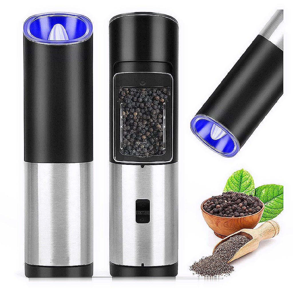 ELECTRIC GRAVITY GRINDER AUTOMATIC FOR SALT PEPPER LED ADJUSTMENT Packaging status original