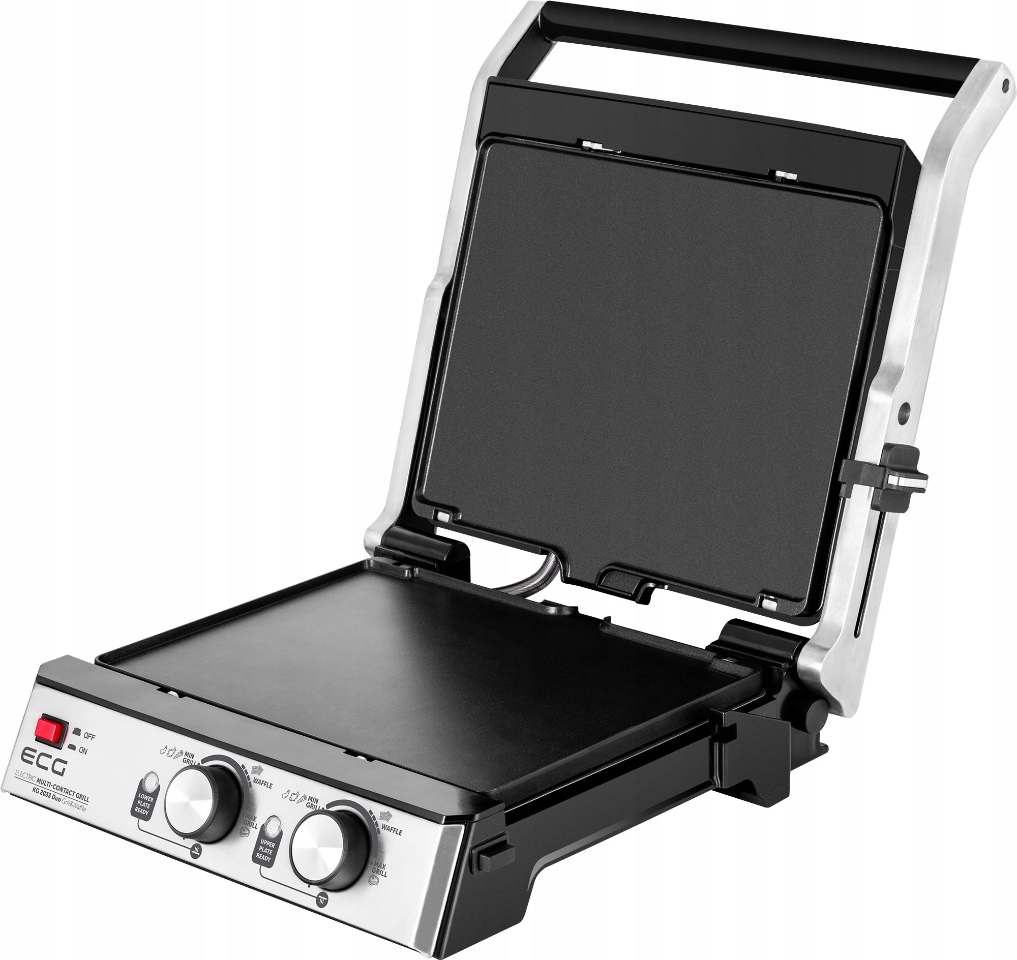 ELECTRIC GRILL ECG KG 2033 TOASTER PANINI WAFFLE BBQ 3in1 2000W SOLID Model KG 2033 Duo Grill&Waffle