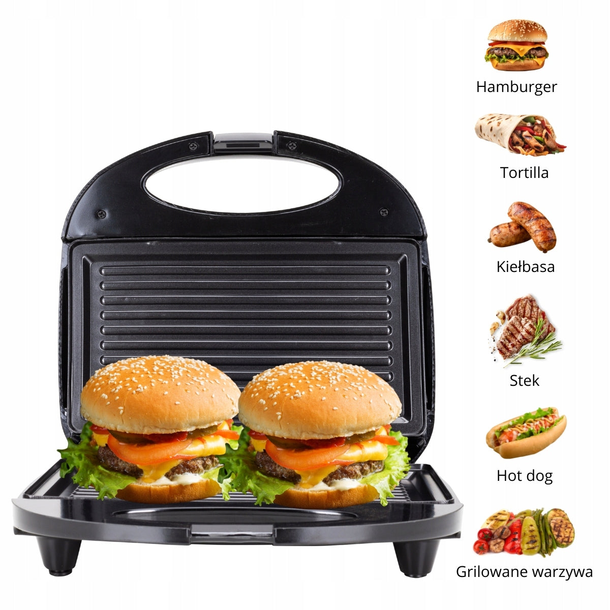 ELECTRIC GRILL FOLDING CONTACT SANDWICH TOASTER KAMILLE EAN (GTIN) 5904734062585
