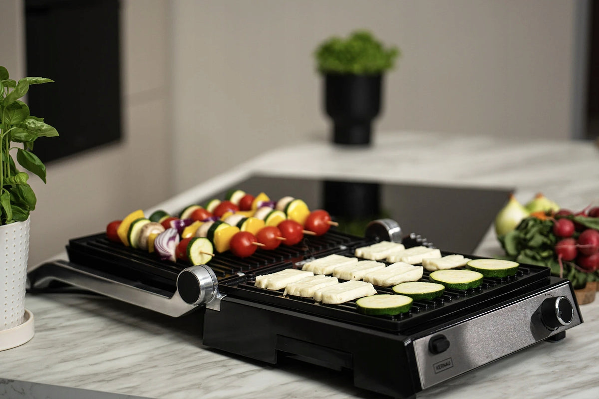 ELECTRIC GRILL KERNAU KSG 251 S 2000W Stainless Steel FOLDING LARGE
