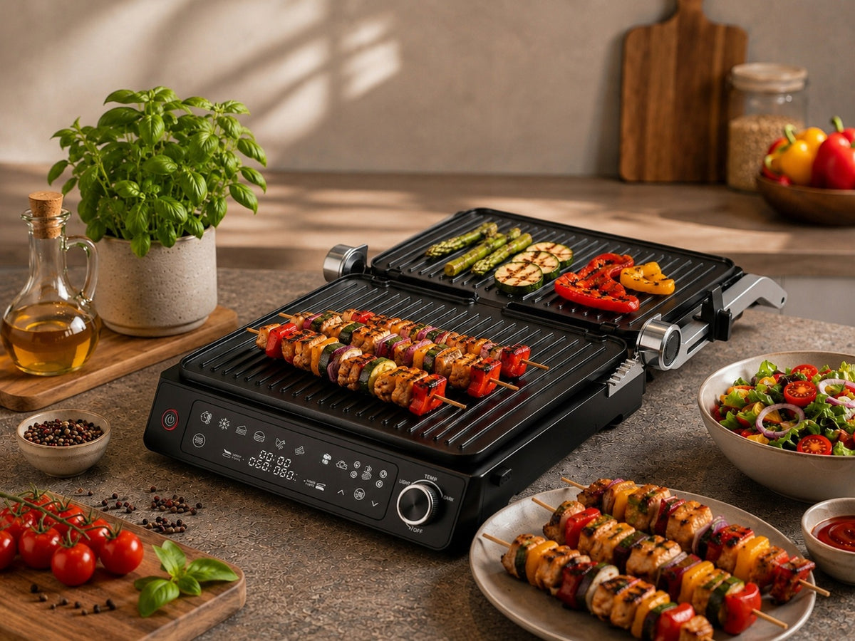 ELECTRIC GRILL PANINI TOASTER SANDWICH TOASTER KERCH BRILLO 9 PROGRAMS Manufacturer code BRILLO