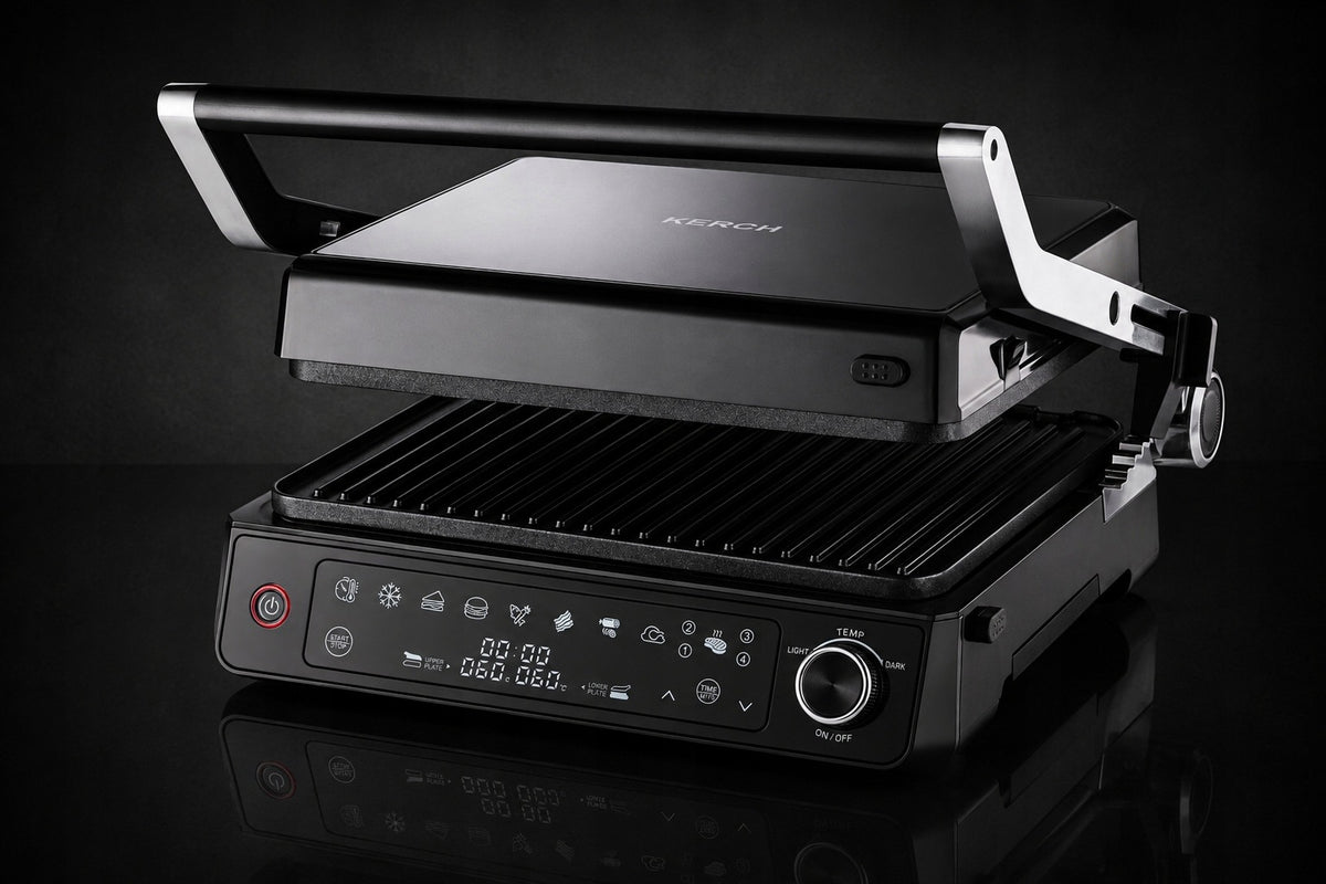 ELECTRIC GRILL PANINI TOASTER SANDWICH TOASTER KERCH BRILLO 9 PROGRAMS Packaging status original