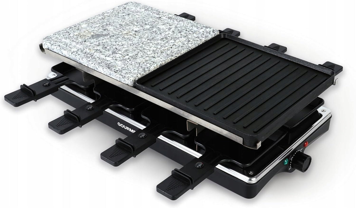 ELECTRIC GRILL RACLETTE LARGE STRONG 1400W PATENNETS SPATULAS 8 PEOPLE Manufacturer code 0080308852914