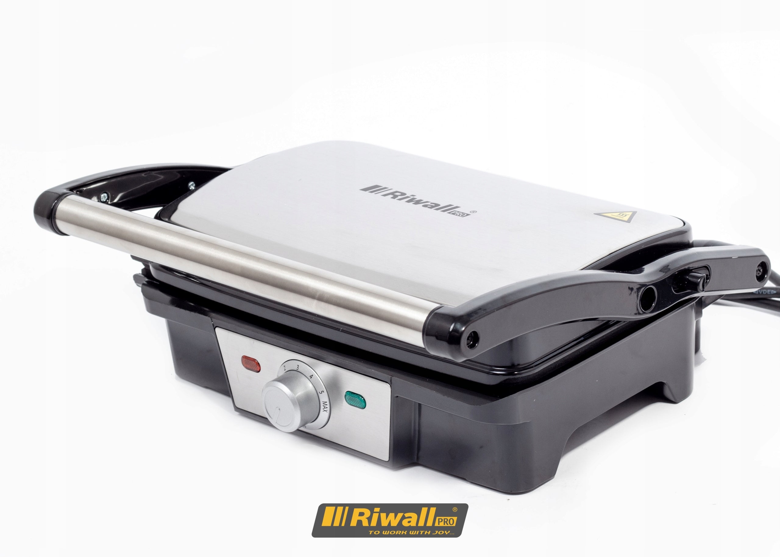 ELECTRIC GRILL SANDWICH TOASTER PANIN FOLDING TOASTER RIWALL RGR-01 Temperature control yes