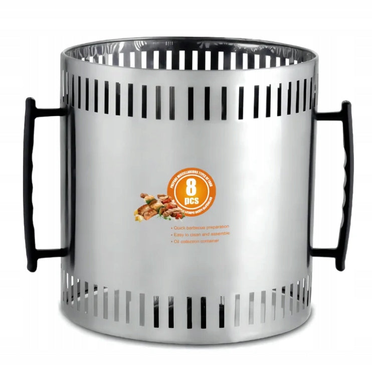 ELECTRIC GRILL VERTICAL KEBAB SKEWERS ROTARY TOASTER FOR SKEWERS Model R.8619
