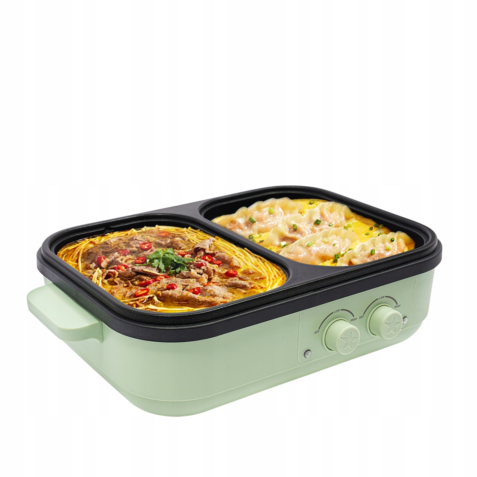 ELECTRIC GRILL WITH POT FOR HOT POT 2IN1 1300W 1L