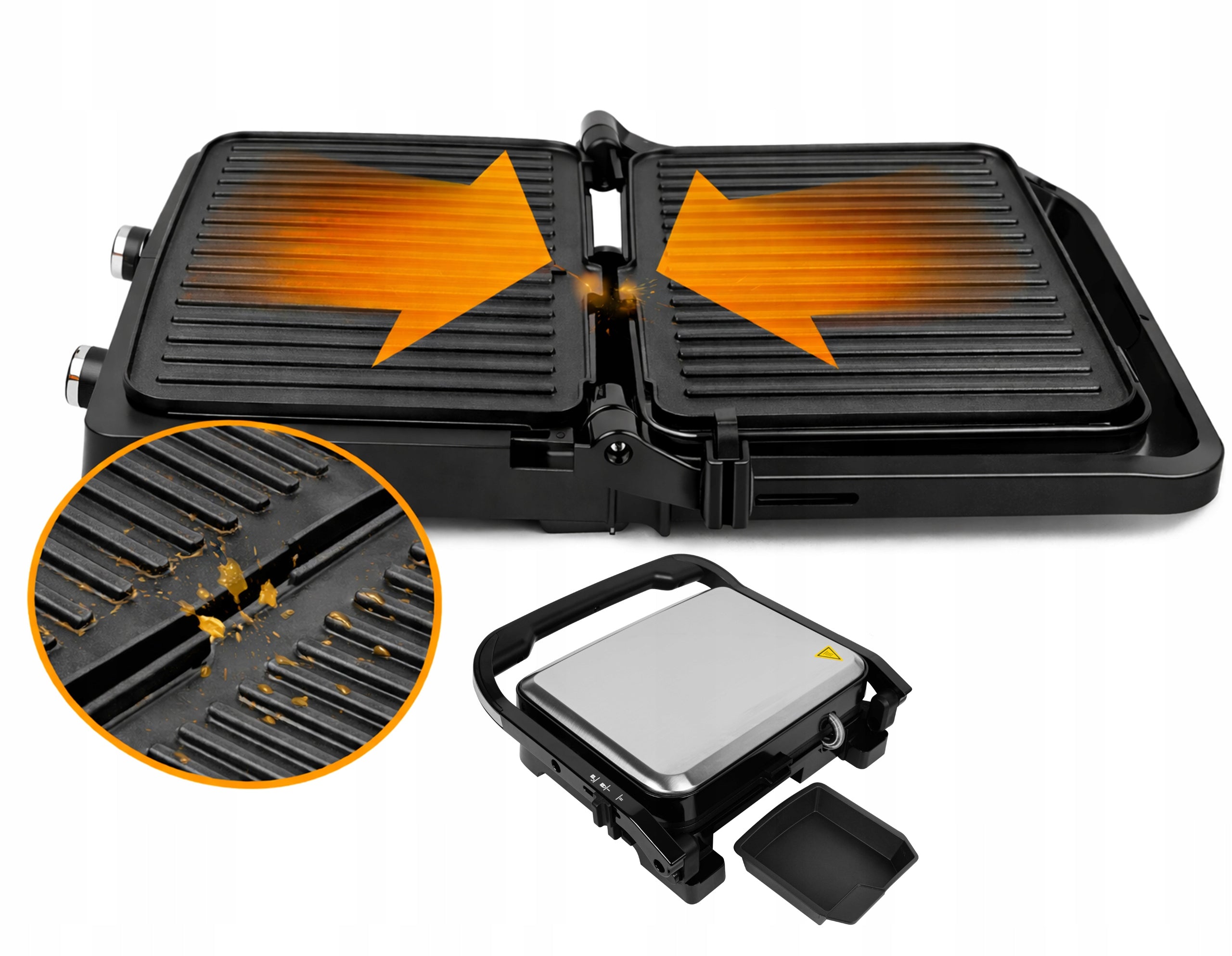 ELECTRIC GRILLING TOASTER FOLDING 180 STRONG 2500W Brand Blow