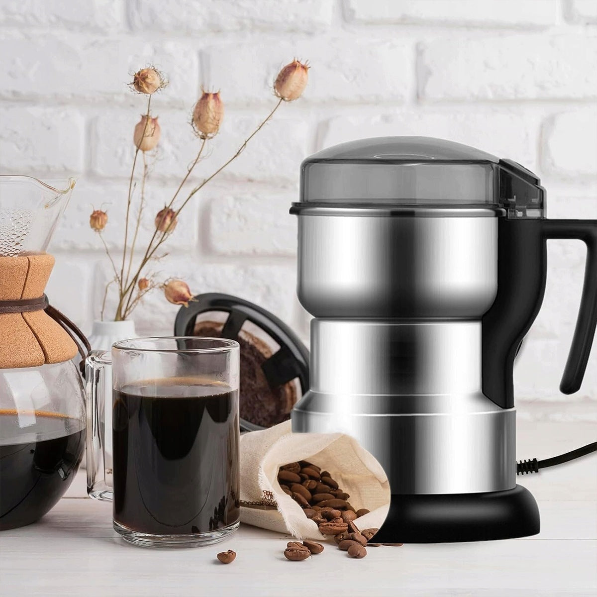 ELECTRIC GRINDER FOR GRINDING COFFEE SPICE NUT HERBS 400W Brand no brand